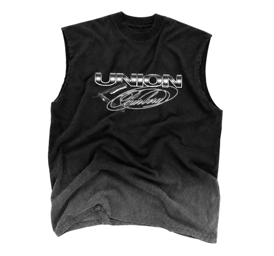 Musculosa negra diseñada para Unión Barbera